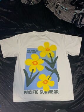 Cotton On White Short Sleeve Crewneck Tee with Small Chest Print